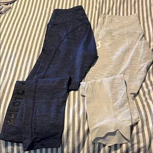 Women’s Blue and Gray peloton Leggings Set